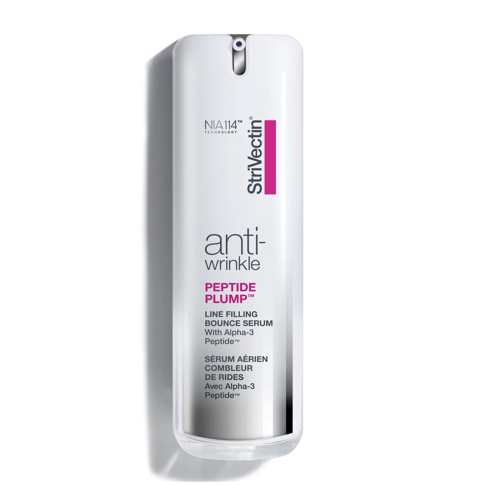StriVectin front bottle showing label and compact 1 oz size for travel