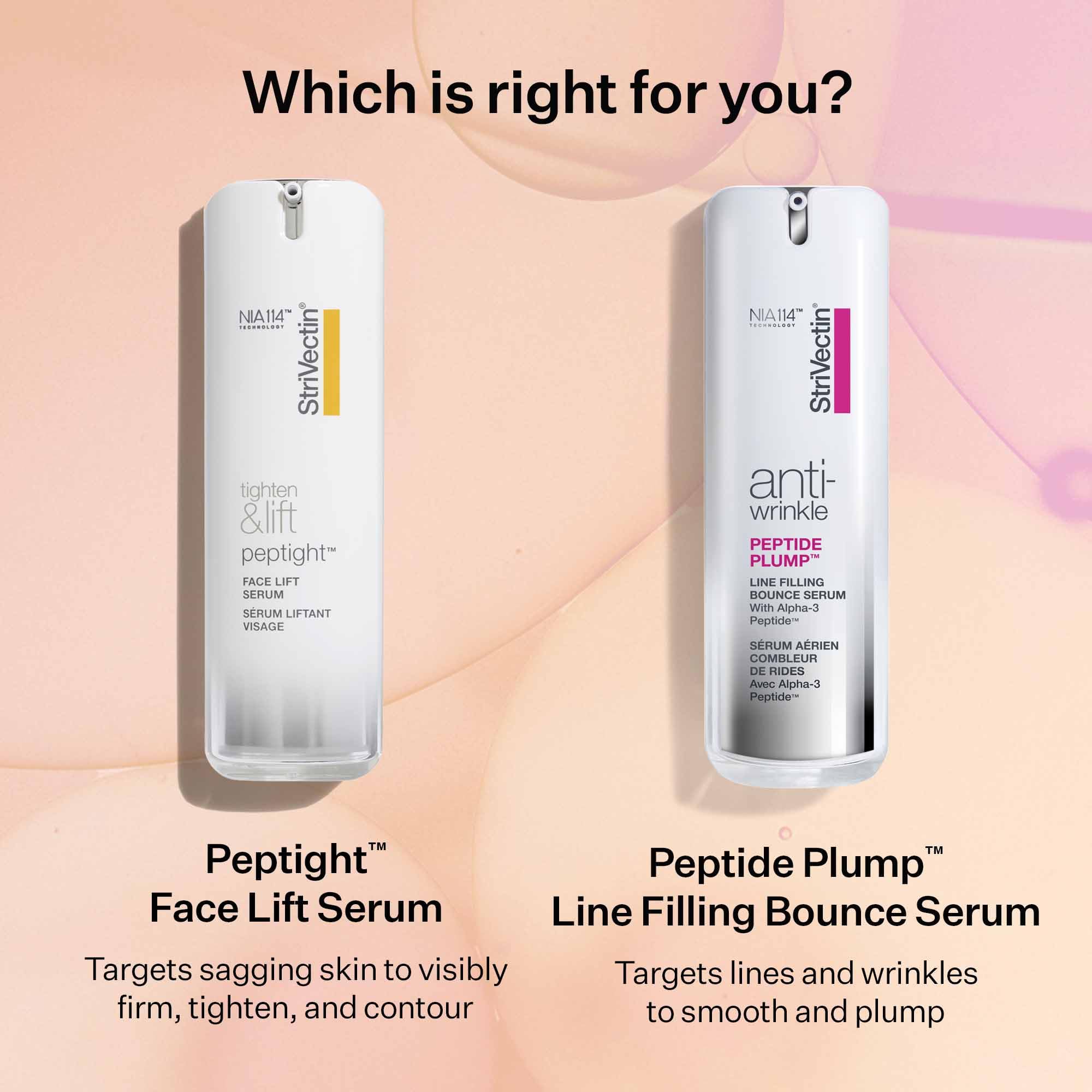 StriVectin before and after render illustrating firmer, lifted facial contours