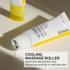 StriVectin roller tucked in a travel bag showing portable convenience