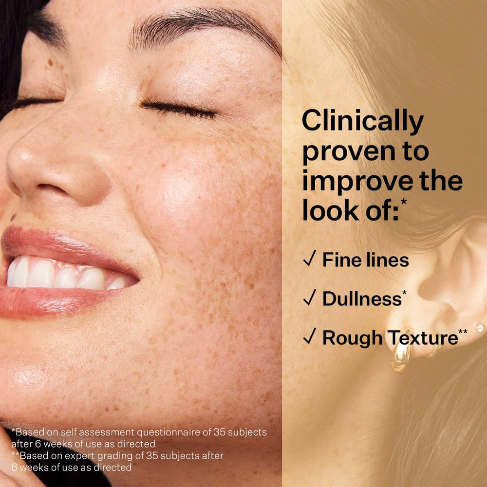 StriVectin applied to hands and neck demonstrating smoothing benefit