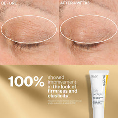 StriVectin face serum texture close-up demonstrating fast-absorbing peptide benefit