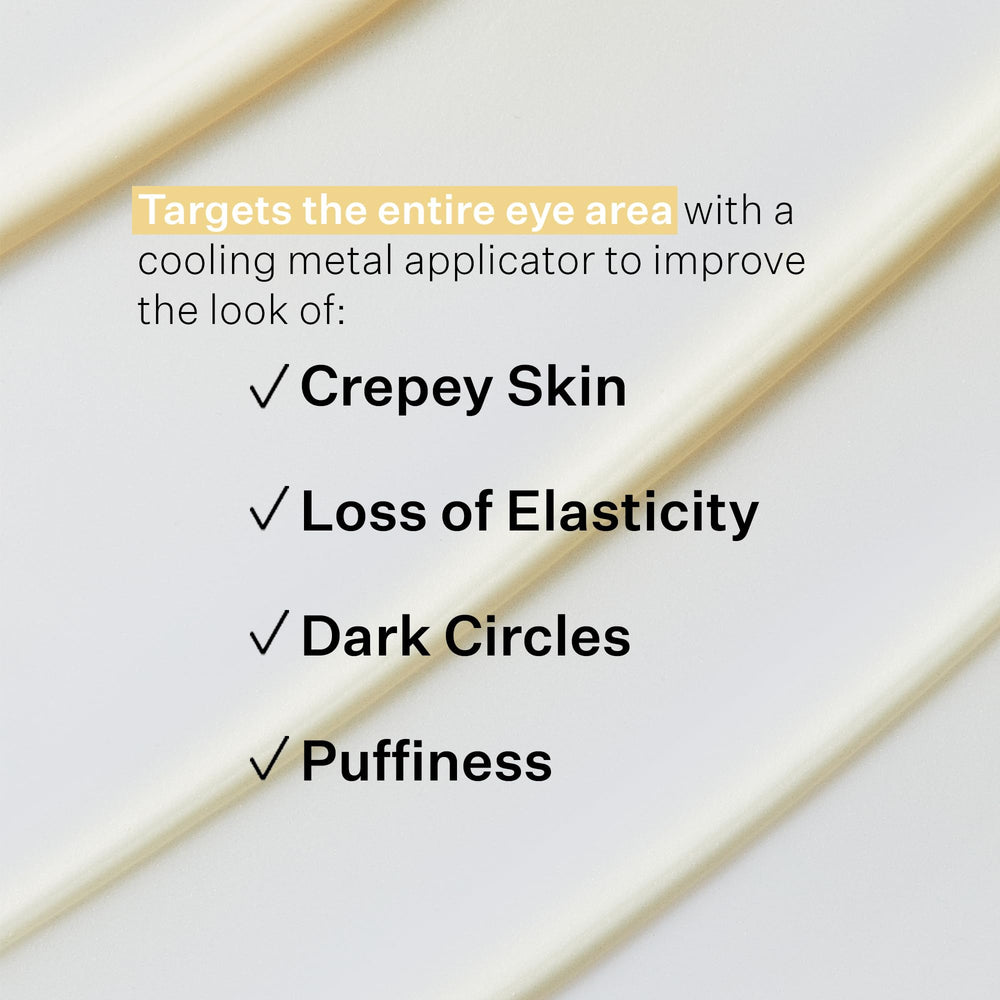 StriVectin used under eye to reduce puffiness and brighten area