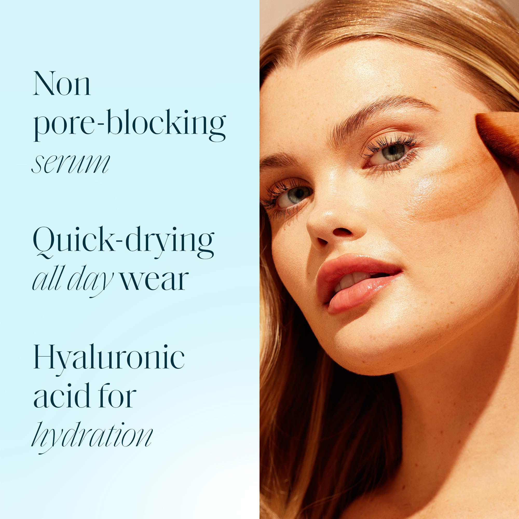 St.Tropez close-up of liquid texture highlighting blendability benefit
