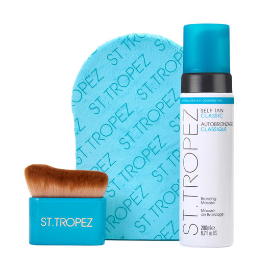 St.Tropez kit front packaging showing full set and benefits