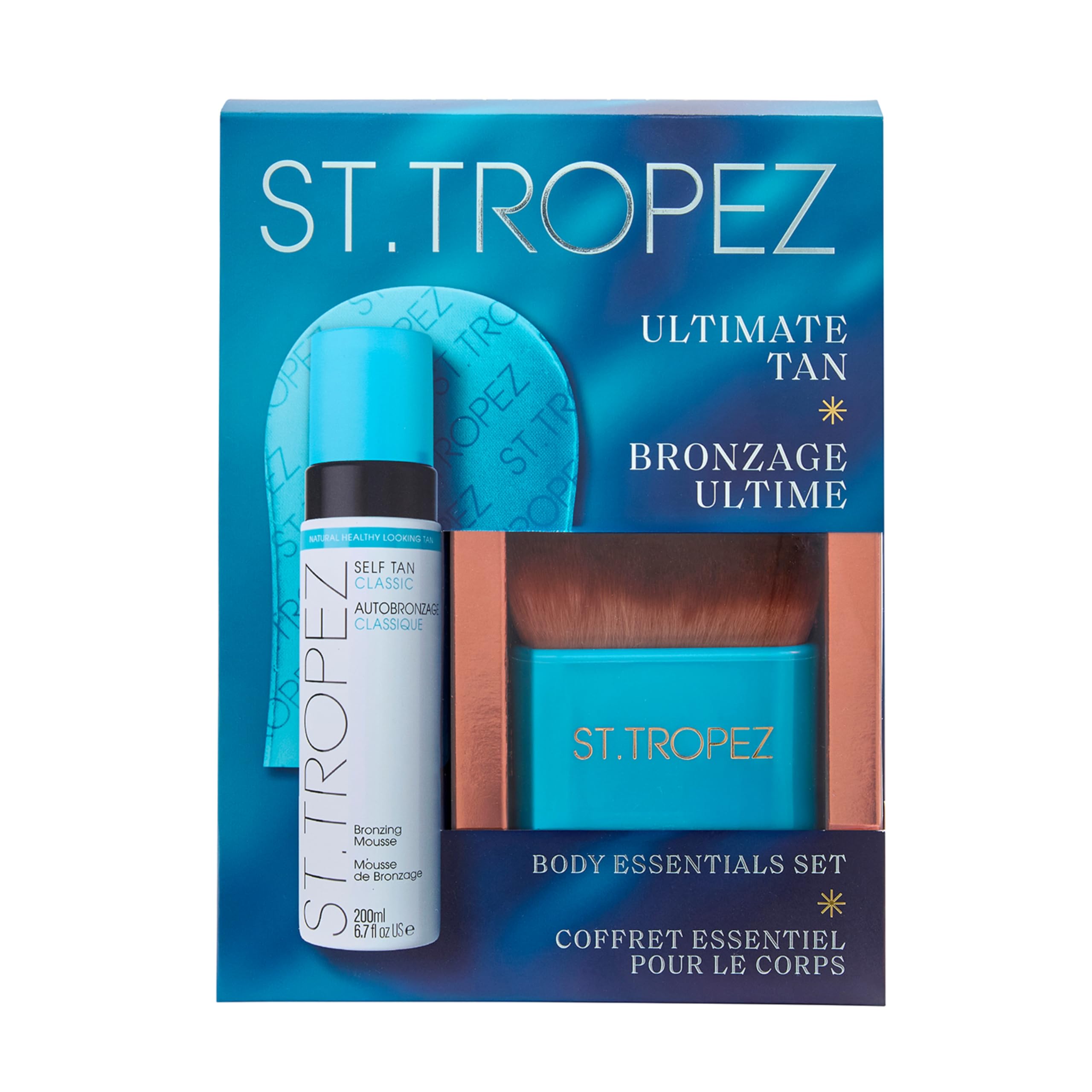 St.Tropez set on bathroom vanity suggesting effortless at-home use
