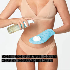 St.Tropez in beach bag lifestyle shot for on-the-go glow