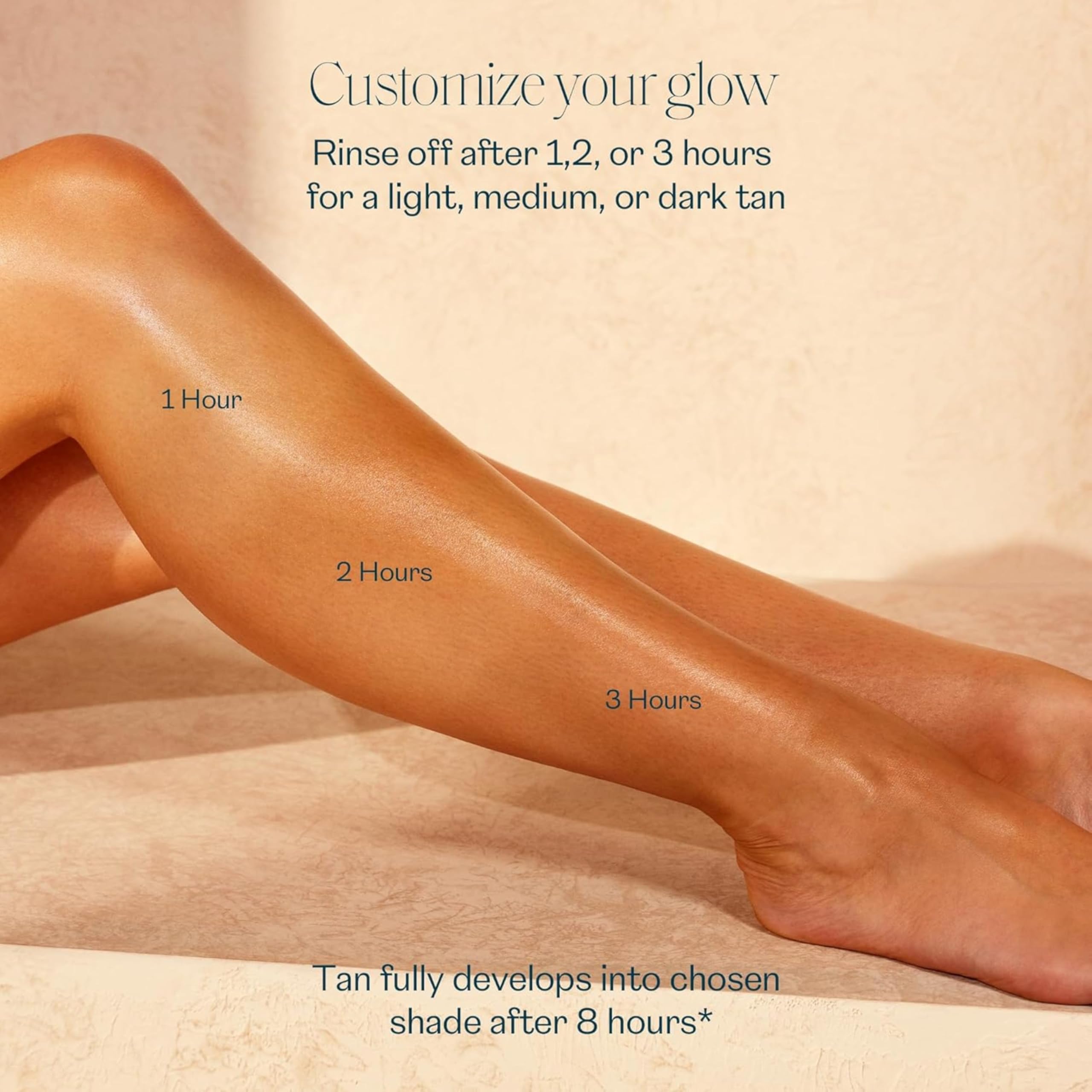 St.Tropez before and after skin comparison showing natural bronzing