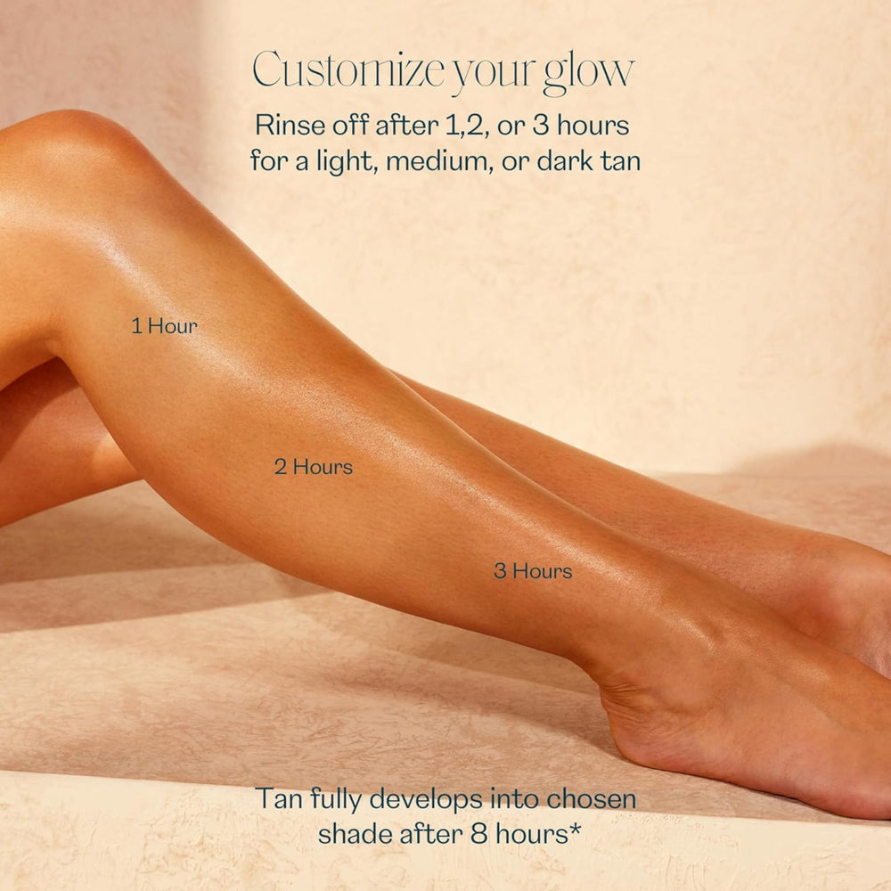 St.Tropez before and after skin comparison showing natural bronzing