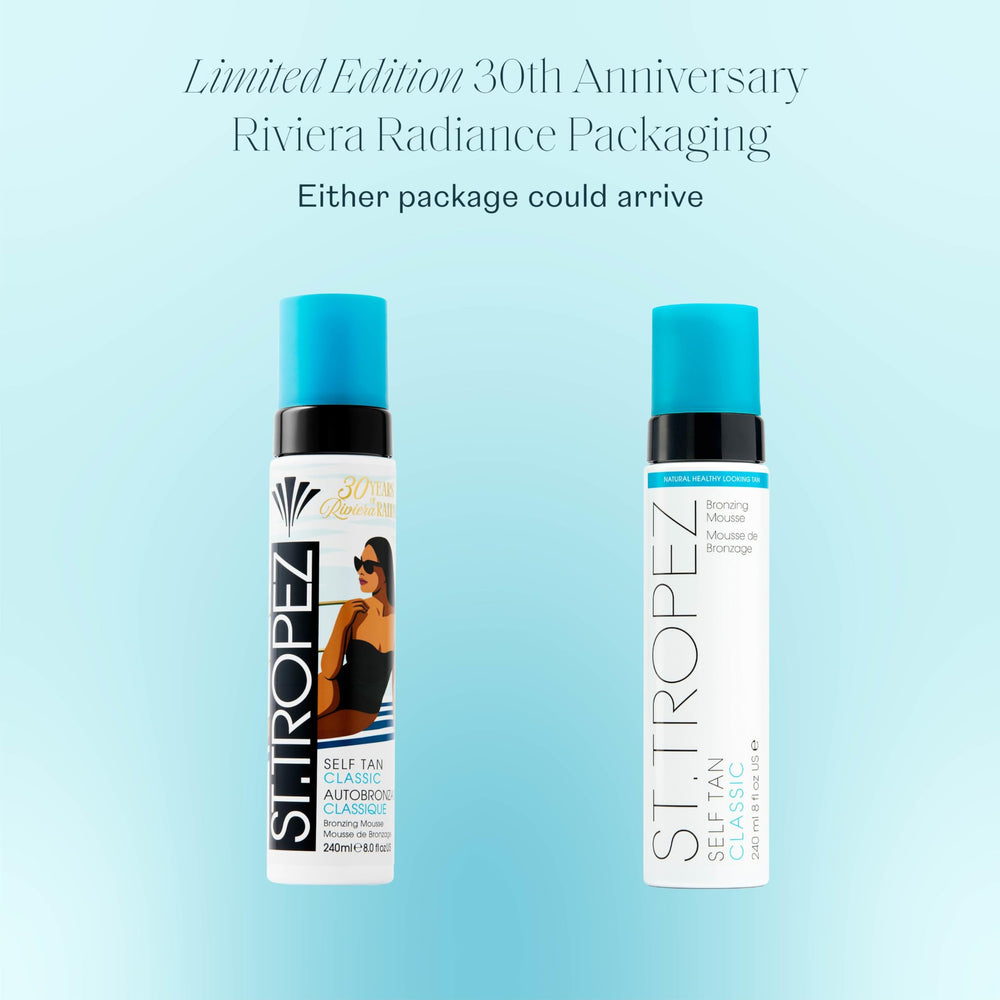 St.Tropez pump close-up demonstrating controlled mousse dispensing benefit