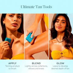 St.Tropez mousse texture on hand showing lightweight, quick-dry finish