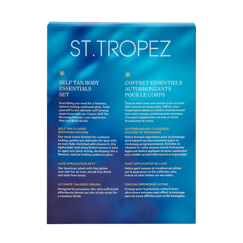 St.Tropez 6.7 fl oz bottle next to common items for size reference
