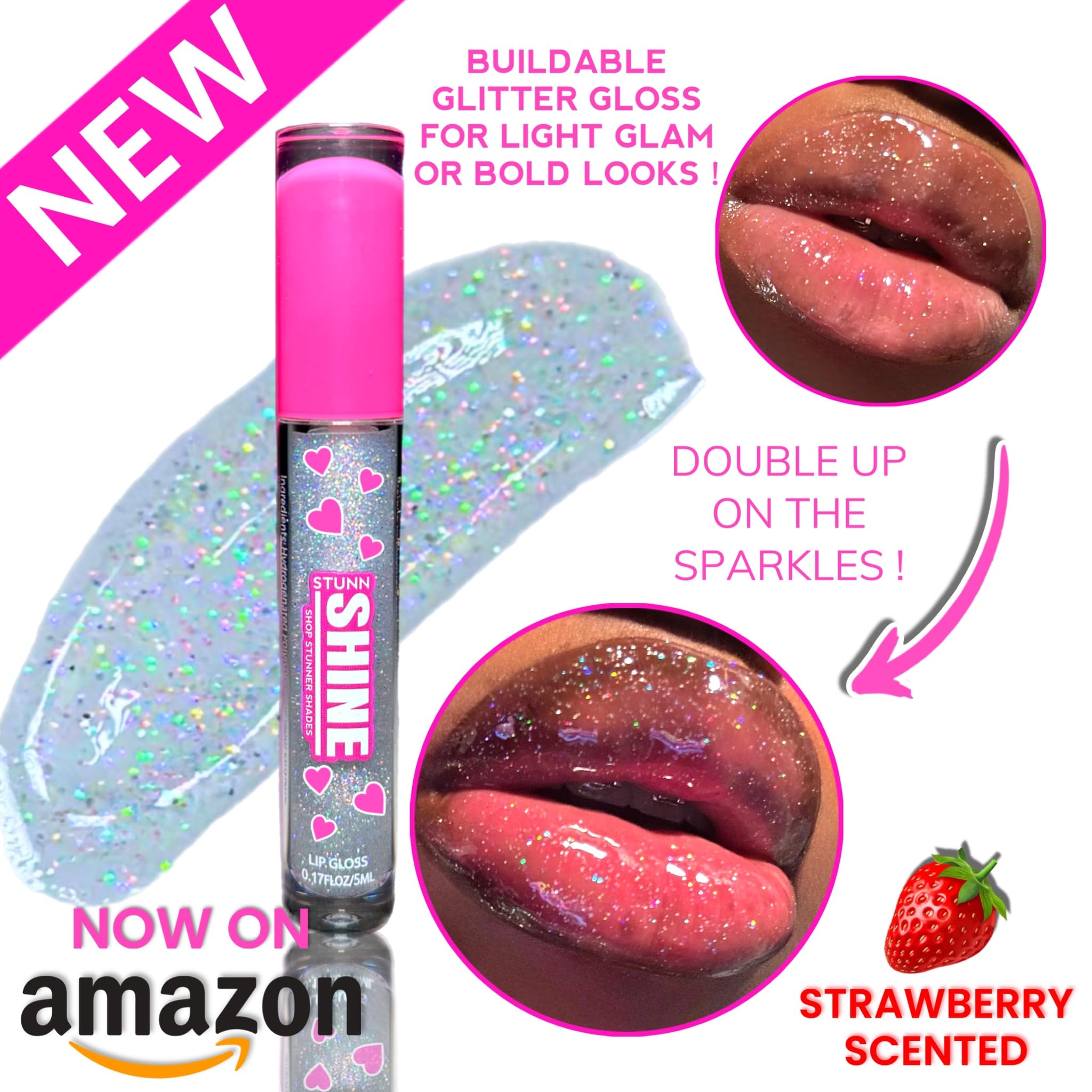 Shop Stunner Shades wand applicator detail for precise glitter placement