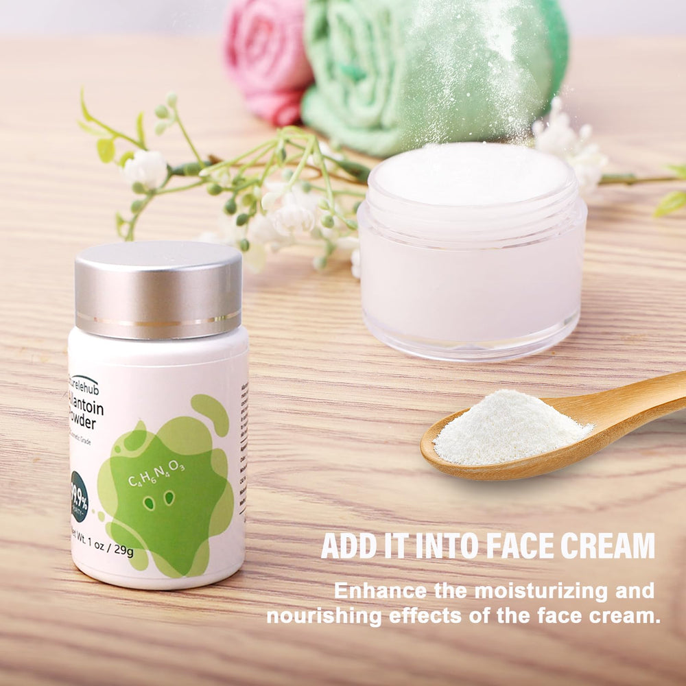 sturelehub allantoin mixed into a cream batch showing uniform texture benefit