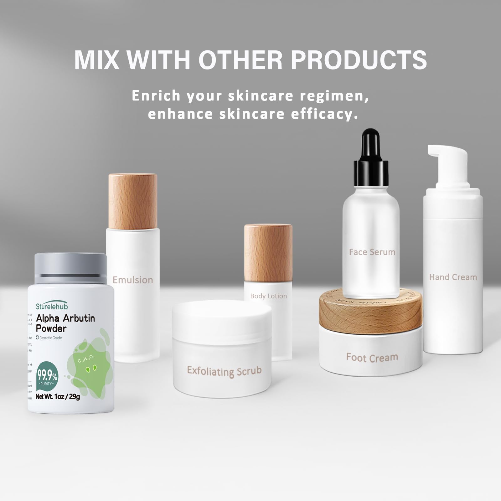 Bathroom vanity scene with Sturelehub powder and DIY skincare routine inspiration