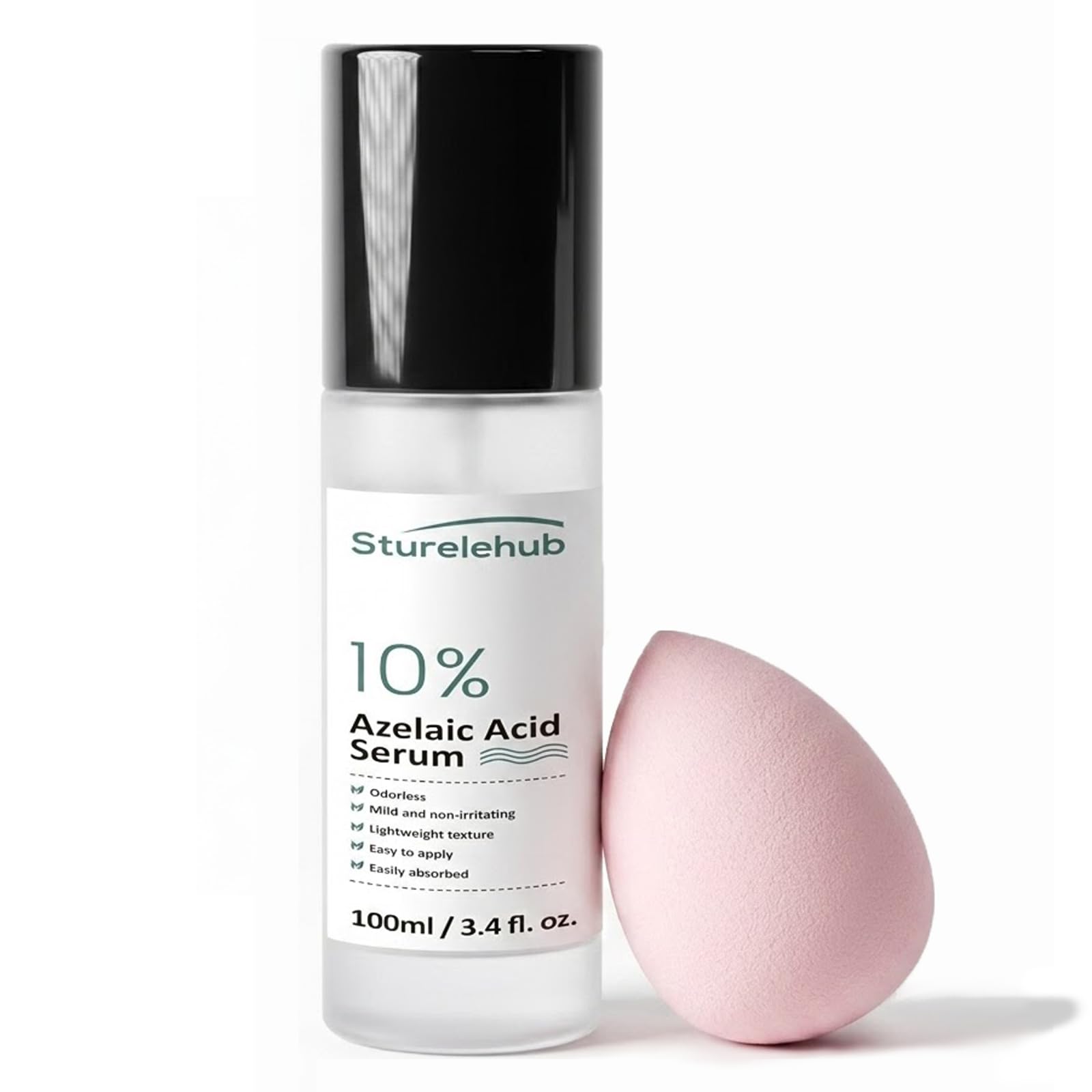 Sturelehub bottle front view showing formula and redness-reduction benefit