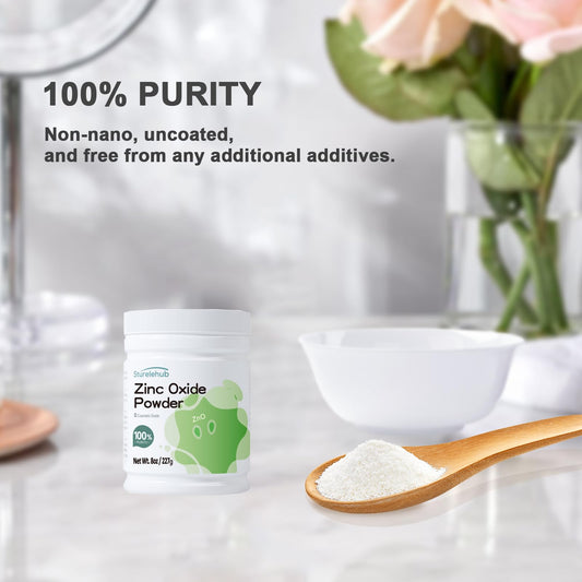 Sturelehub close-up powder texture revealing fine non-nano particles for even mixing