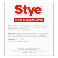 Stye on bathroom counter ready for daily eyelid hygiene routine convenience