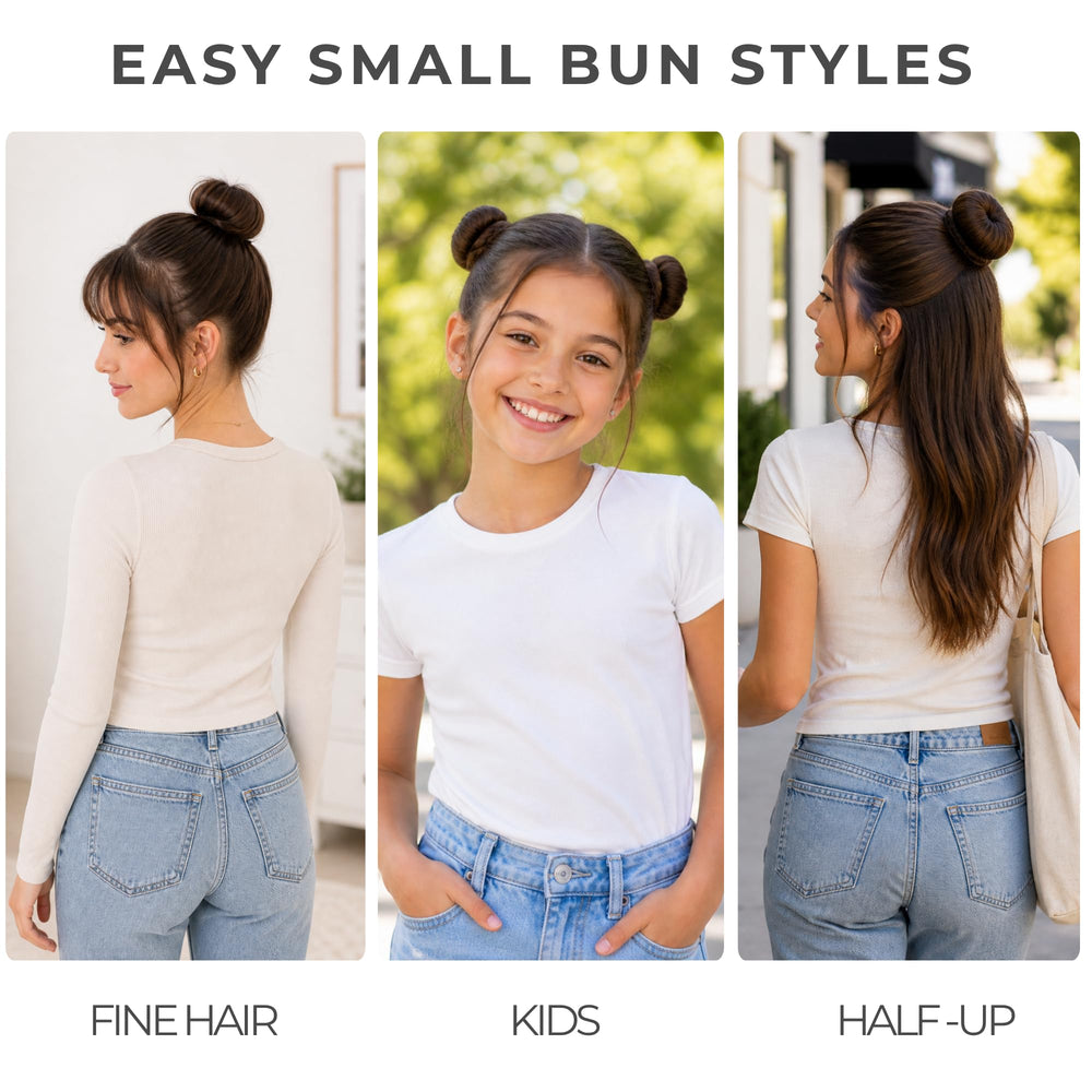 Styla Hair bun in use on a child at dance class for tidy, secure ballet bun