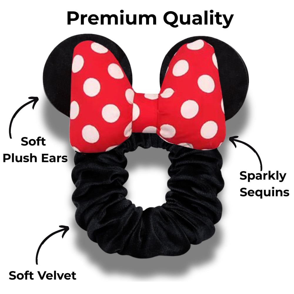 Styla Hair worn in a high ponytail showcasing playful ear bow benefit