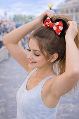Styla Hair scrunchie styled with party outfit for playful accessorizing