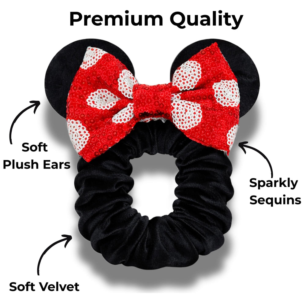 Styla Hair sequin bow detail showing sparkle and decorative finish