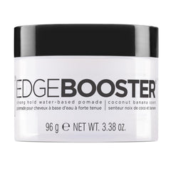 Style Factor EDGE BOOSTER front jar view showing label and glossy finish benefit
