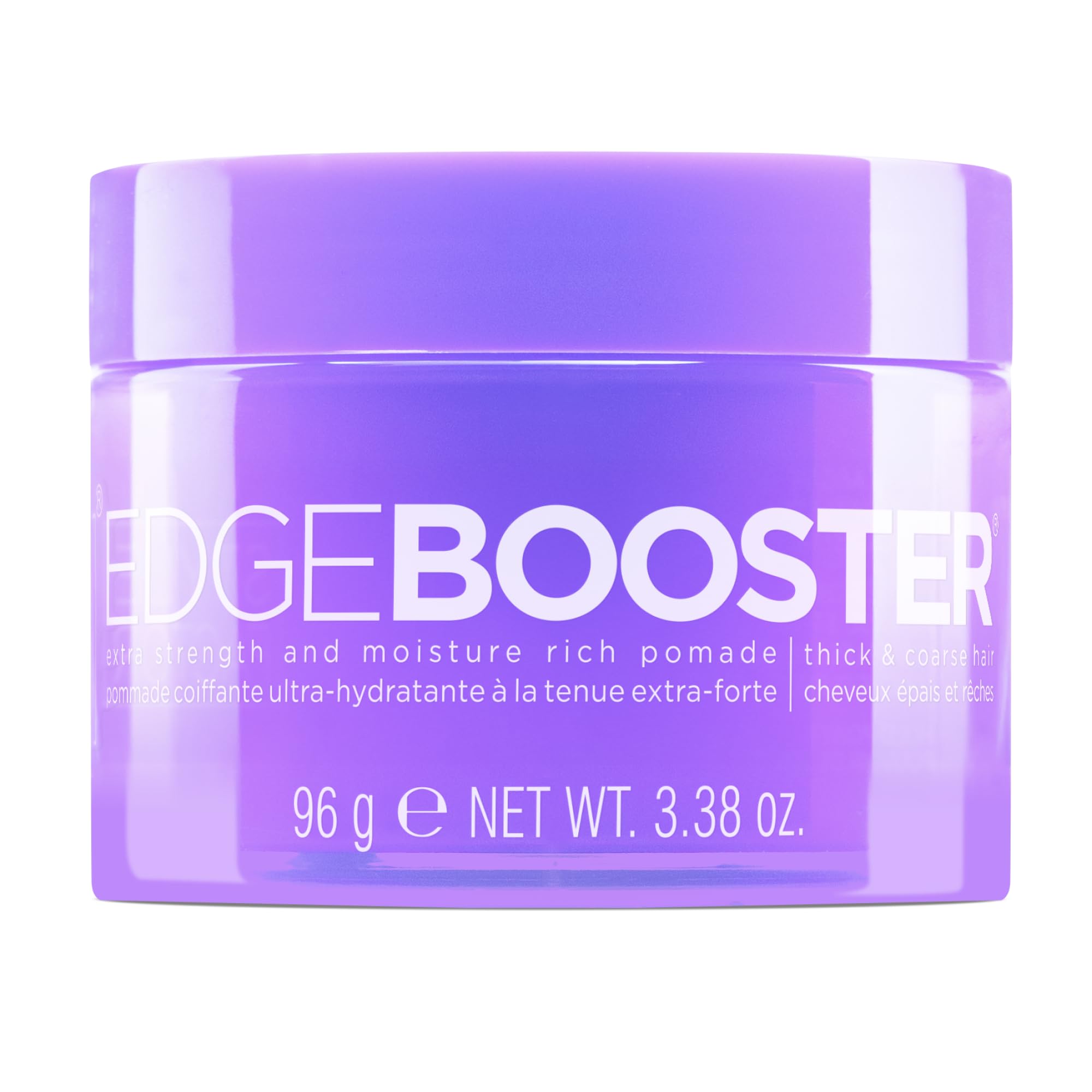 Style Factor front jar with violet crystal scent showing strong hold benefit