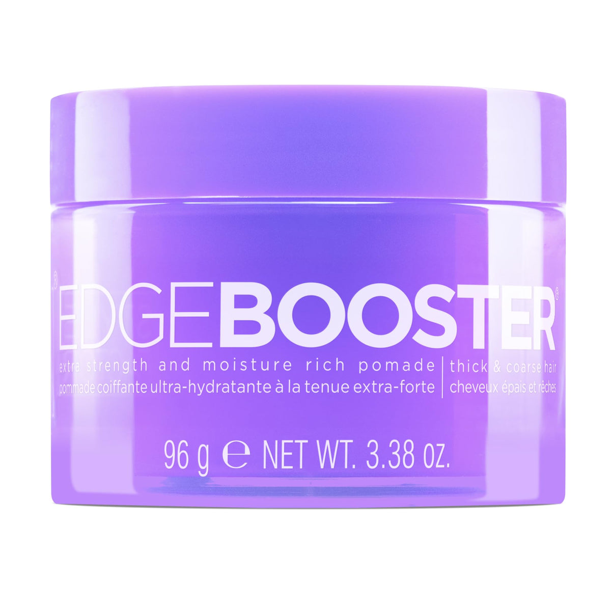 Style Factor front jar with violet crystal scent showing strong hold benefit