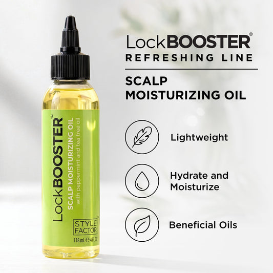 Style Factor LockBOOSTER label close-up highlighting ingredients and clarity