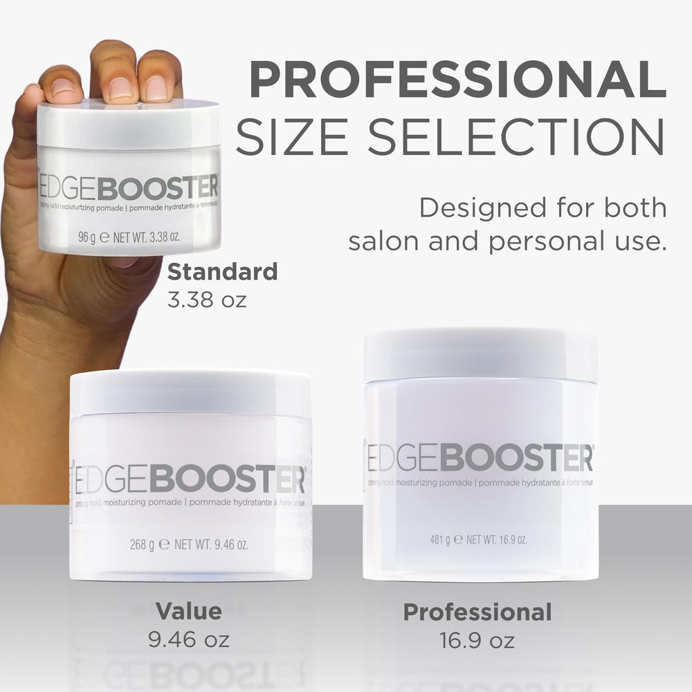 Style Factor container in hand demonstrating 3.38oz size for travel-friendly use