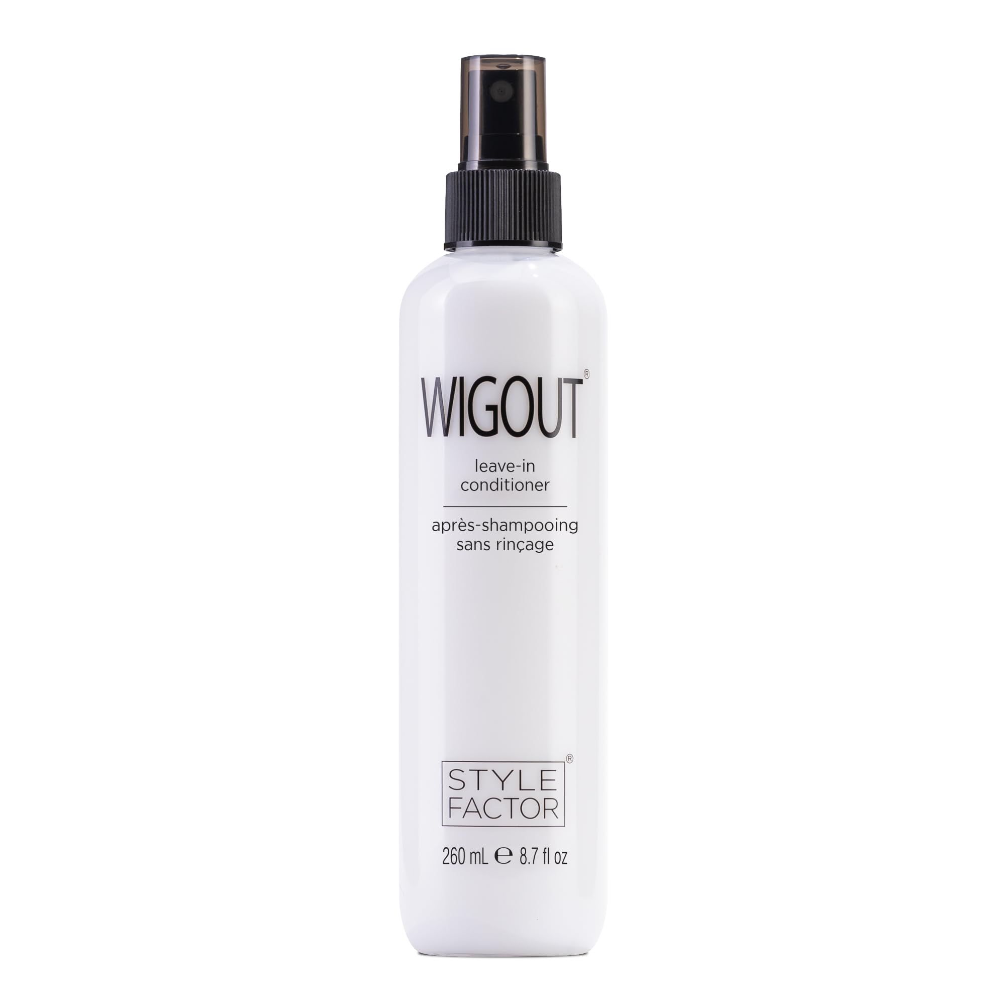 Style Factor WIGOUT front packaging showing bottle and label for easy identification