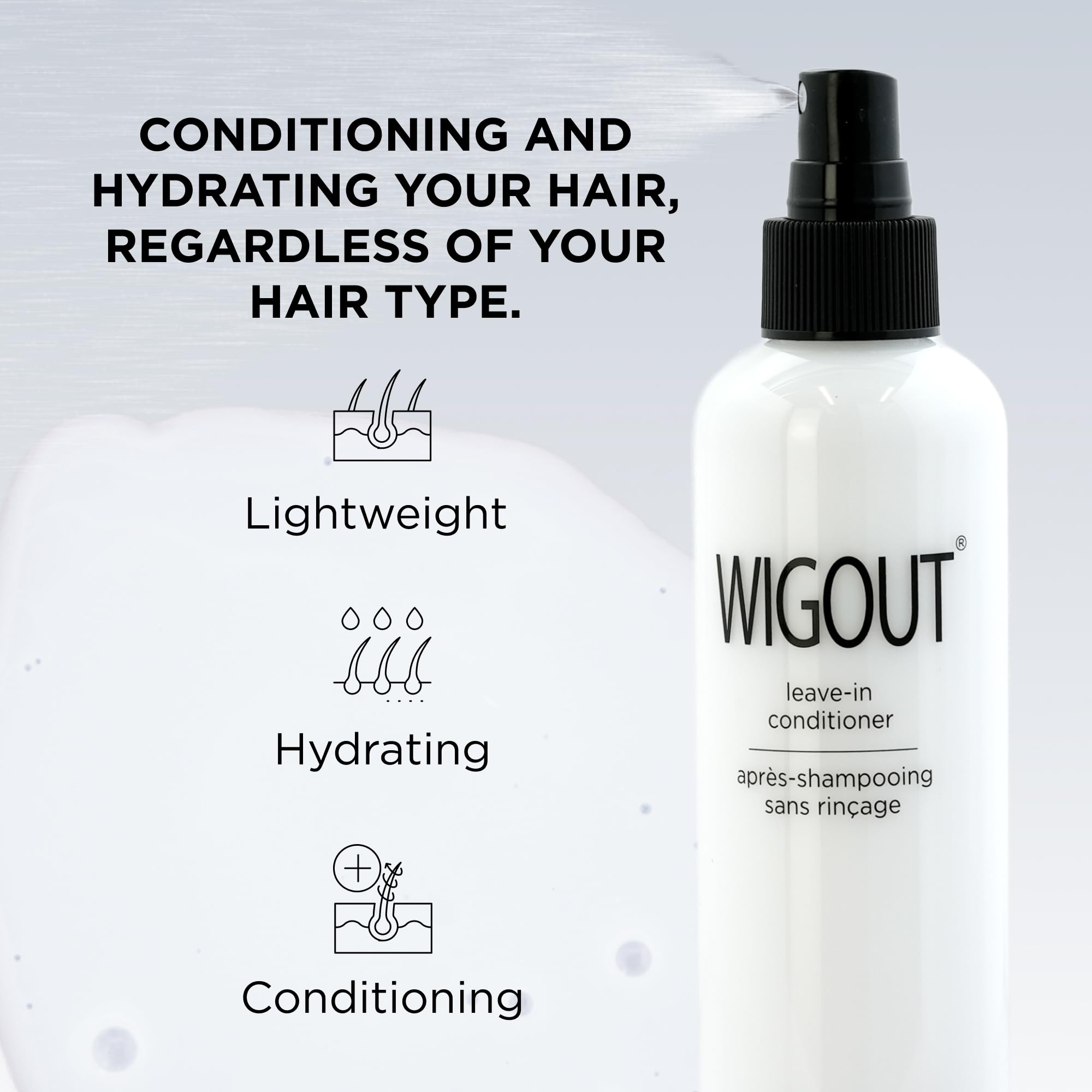 Style Factor WIGOUT fine mist spraying for even lightweight application