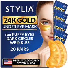 Stylia front packaging showing 20 pairs and benefits