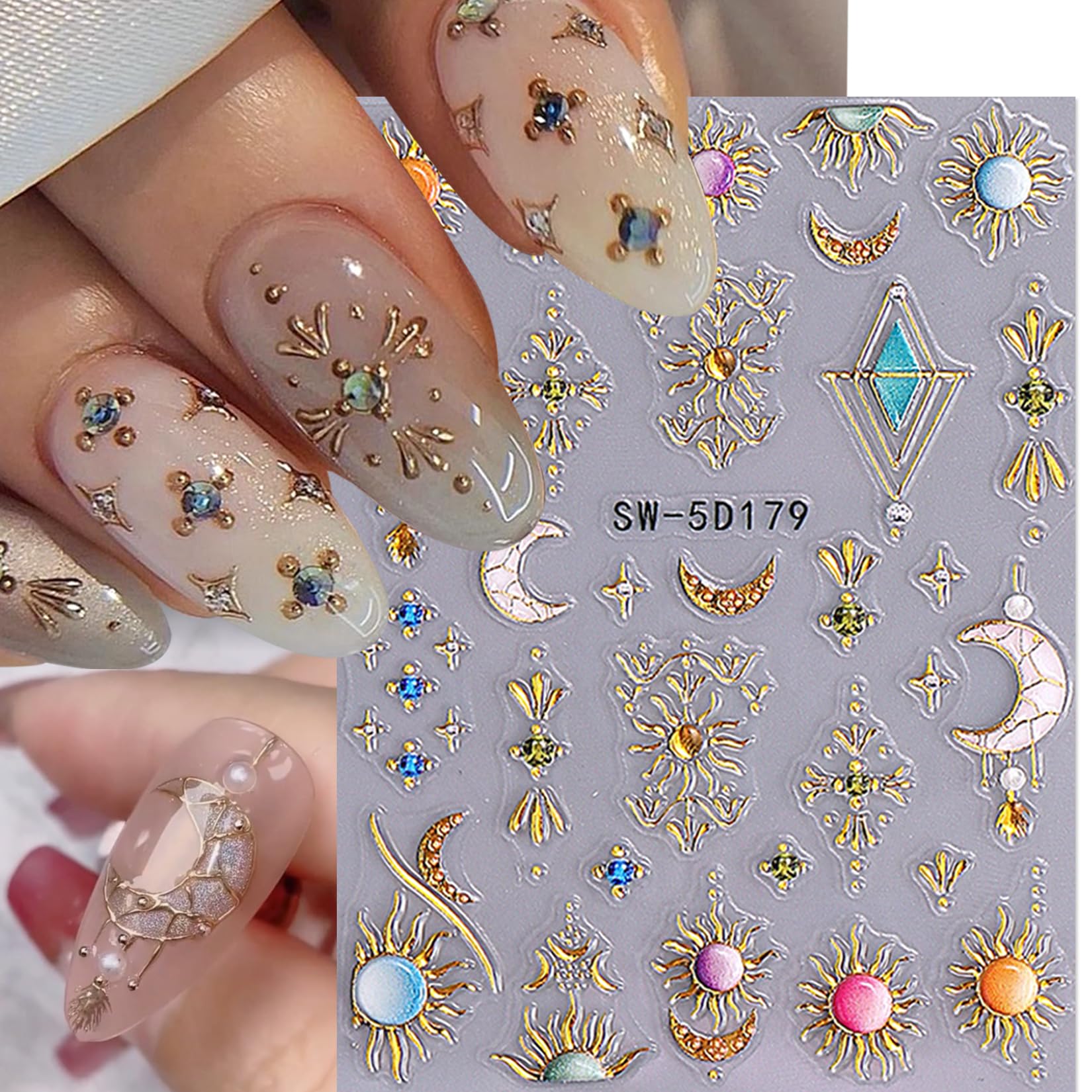 STZPRONAIL stickers beside tweezers and top coat for easy application