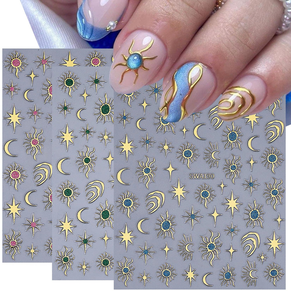 STZPRONAIL stickers applied on fingernails for instant polished decoration
