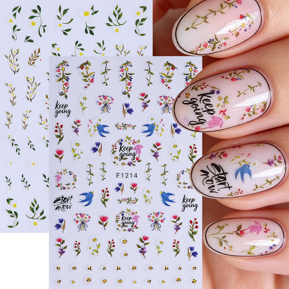 STZPRONAIL butterfly and ice cream accent stickers adding whimsical flair