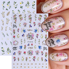 STZPRONAIL butterfly and ice cream accent stickers adding whimsical flair