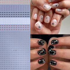 STZPRONAIL close-up holographic star texture creates shimmering accents