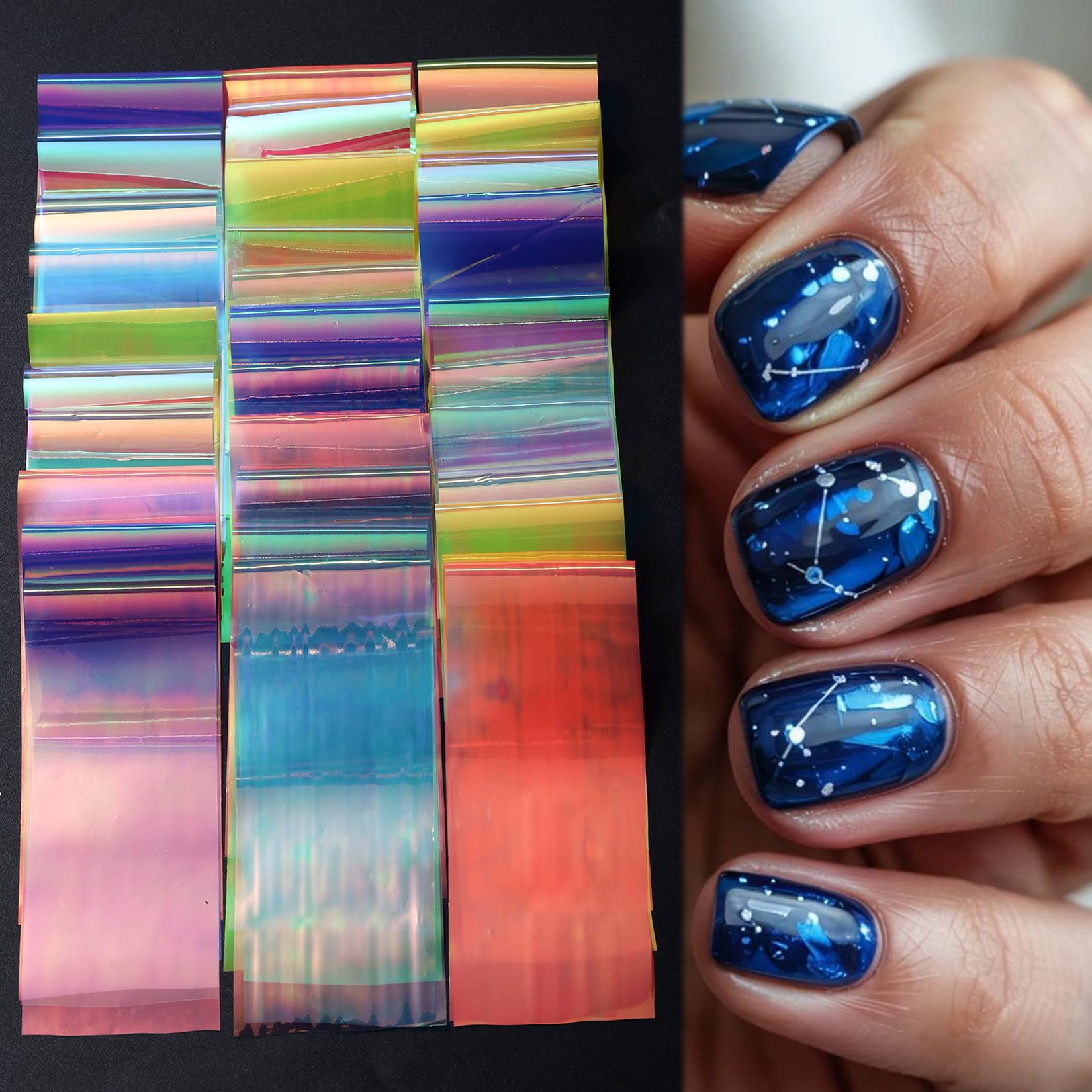 STZPRONAIL spread of colors illustrating gradient and color-shift effects