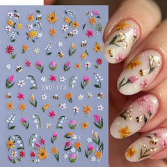 STZPRONAIL embossed texture close-up showing raised petals for realism