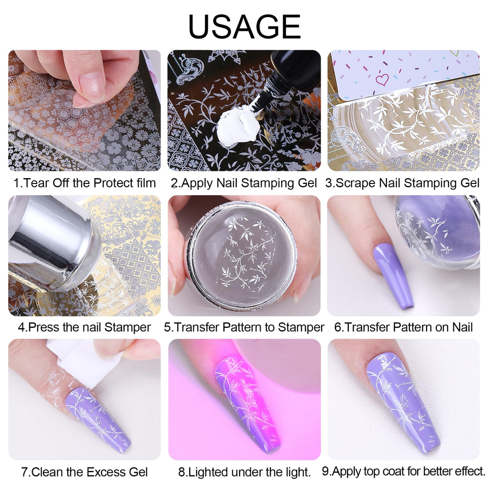 STZPRONAIL finished lace nail lifestyle shot showing elegant results