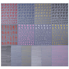 STZPRONAIL finished manicure gallery illustrating mixed-letter creative styles