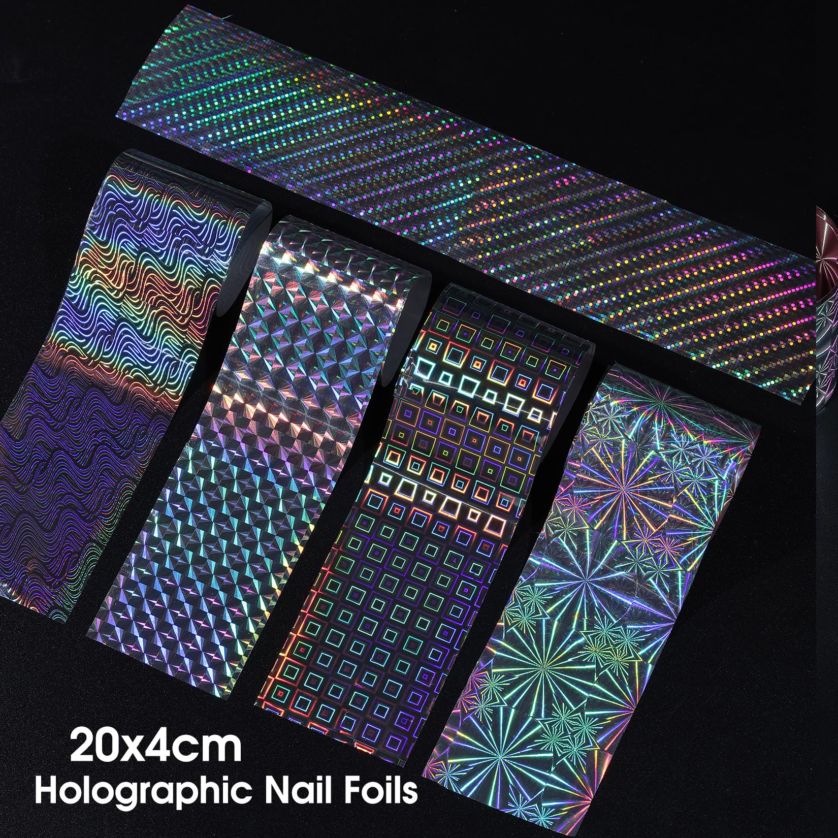 STZPRONAIL application image pressing foil on nail demonstrating transfer accuracy and adhesion