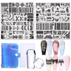 STZPRONAIL front packaging showing full lace stamping kit and portability benefit