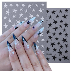 STZPRONAIL decals applied during a gel manicure showing neat placement benefit