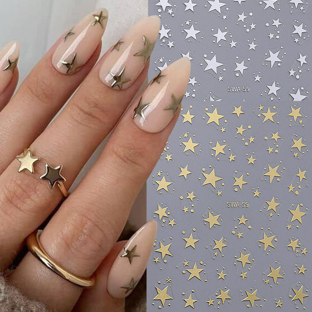 STZPRONAIL large star sheet detail for bold focal nail designs