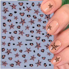 STZPRONAIL leopard metallic print close-up adds playful contrast