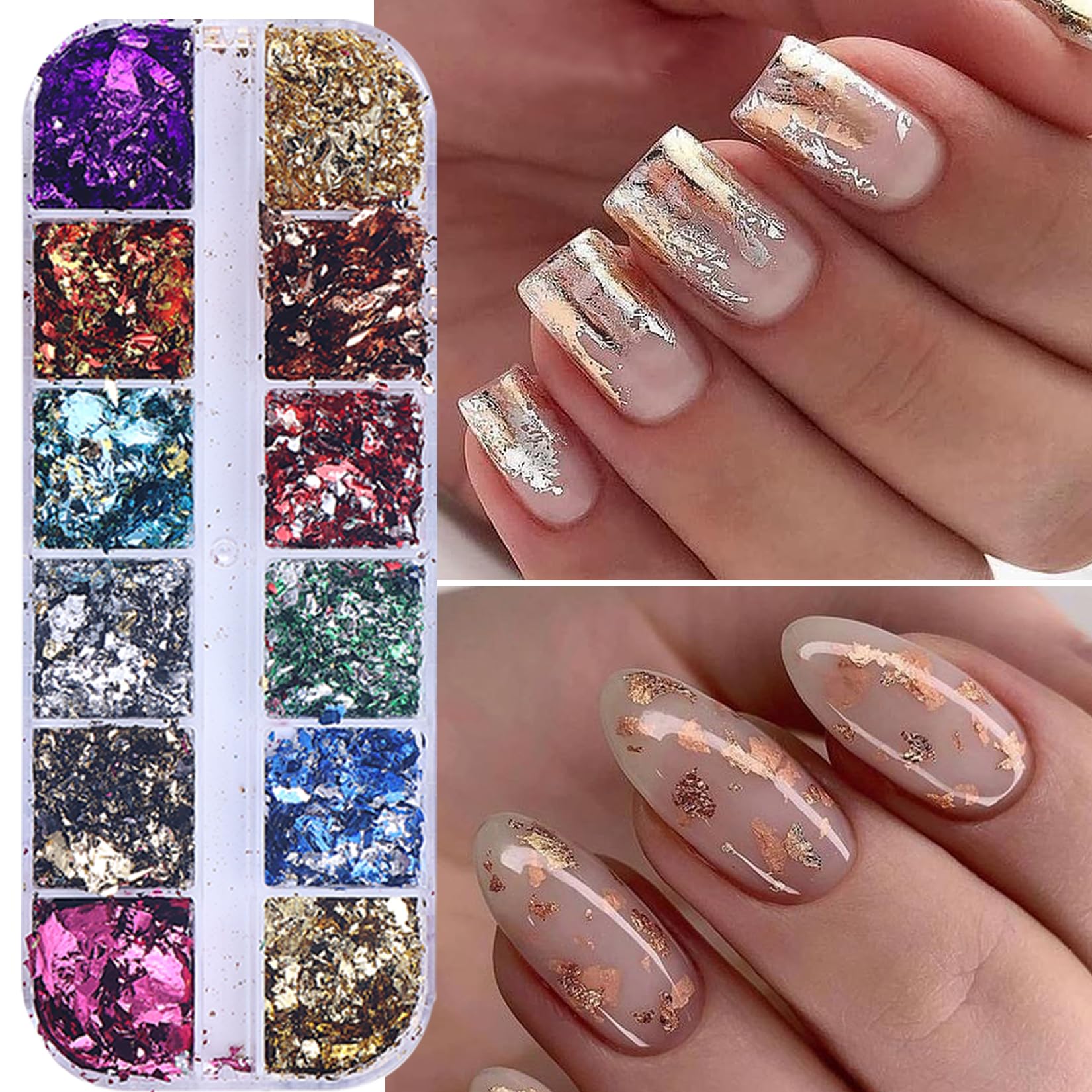 STZPRONAIL before and after nail comparison showing dramatic mirror finish and professional look