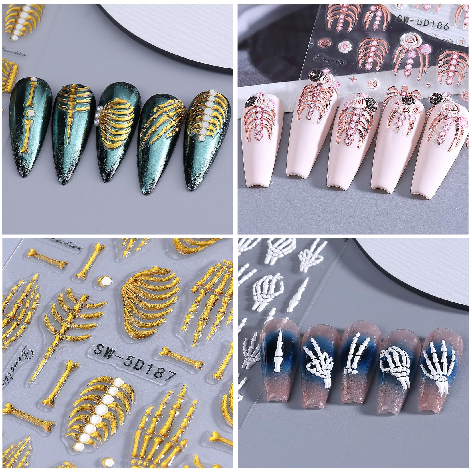 STZPRONAIL lifestyle shot of party manicure showcasing gothic nails for event styling