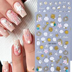 STZPRONAIL sticker next to nail for scale and easy size selection